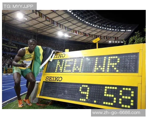 博尔特足球场上的极速风采壁纸展示，速度与激情的完美结合